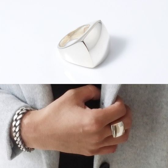 민자 925실버 순은반지 유니크한반지 커플