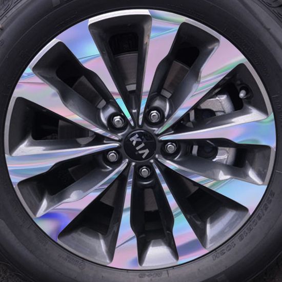 홀로그램 휠스티커 올뉴 카니발 18인치 4바퀴분