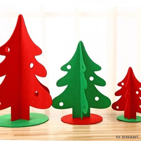 라운드 펠트 트리/산타/장식/이벤트/크리스마스 트리