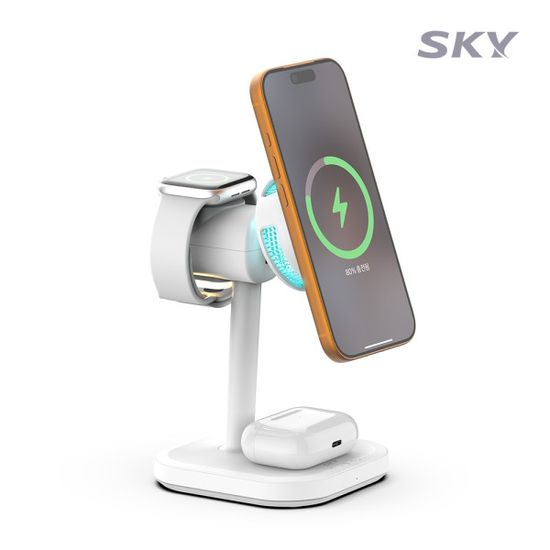 스카이 Qi2.2 4in1 맥세이프 고속 충전기 +60W 케이블