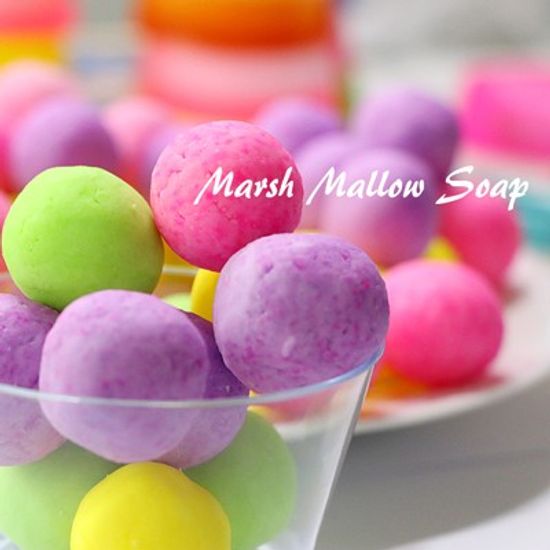 [다빛천연비누] 머쉬멜로우 천연입욕비누