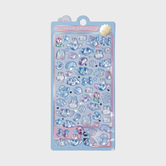 아트박스 본본 드롭 3D 스티커_스카이 바니