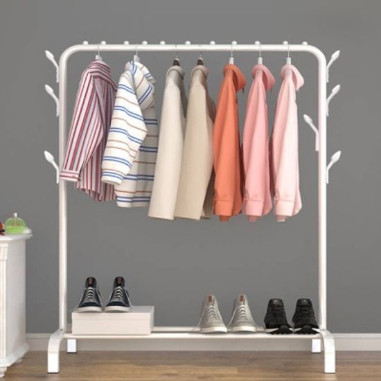 [보스위즈] 튼튼한 스탠드 선반형 옷걸이 행거 BOS-B1