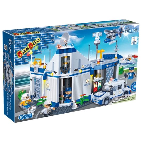 반바오 조립블록시티 경찰서 대형 모형 만들기