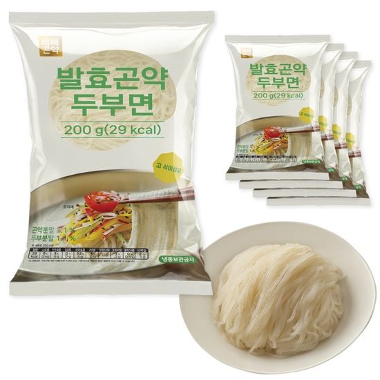 빼빼곤약 발효곤약두부면200g x 5팩
