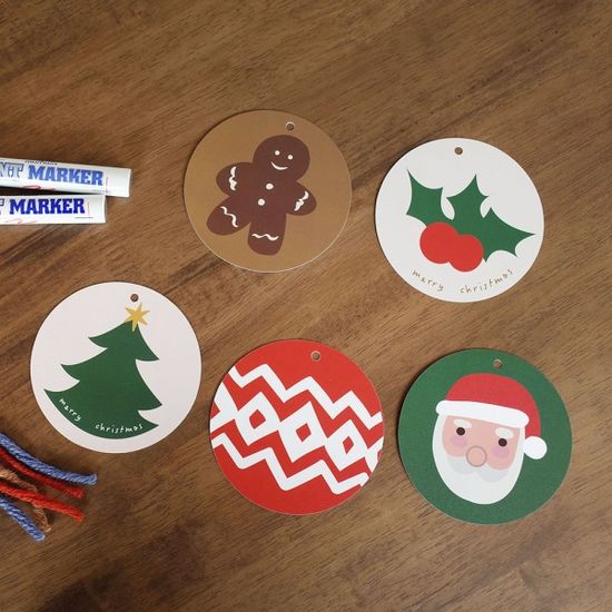 크리스마스 트리장식 종이 오너먼트 5종 만들기 KIT