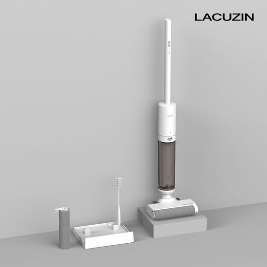 라쿠진 실시간 자동세척 무선 진공 물걸레 청소기