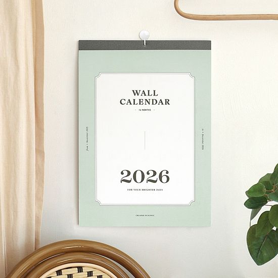 아이코닉 2026 월 캘린더 (벽걸이달력) 