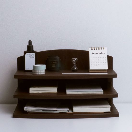 우드 데스크랙 책상 오거나이저 서류함