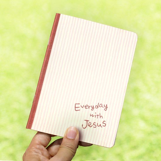 미니 무지노트_ everyday with Jesus (라인_레드)