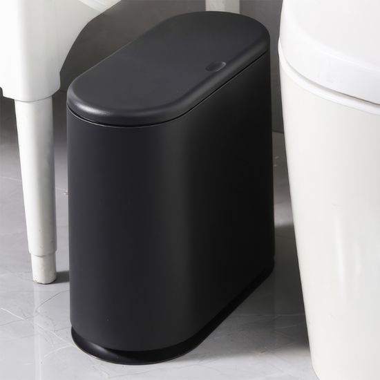 원터치 쓰레기통 블랙 10L 휴지통 종량제봉투 F893