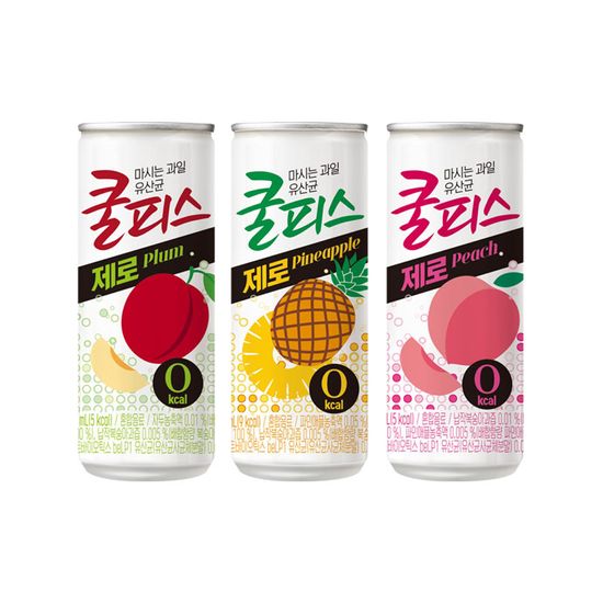 동원 쿨피스 제로 자두+복숭아+파인애플 230ml 30캔