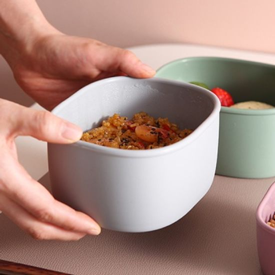 실리콘 밀폐용기 전자레인지 도시락 2개 SET