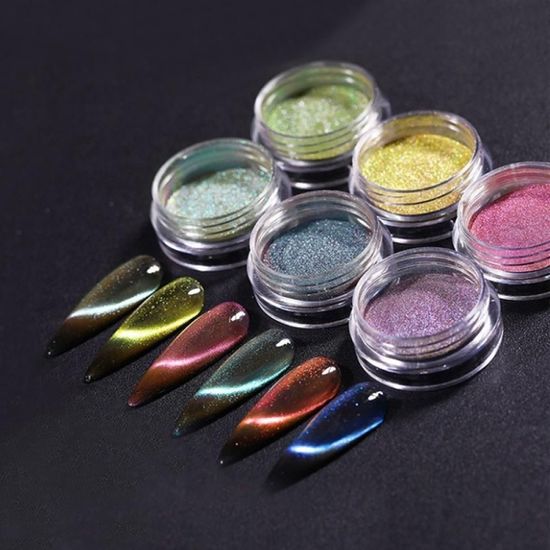 네일아트 컬러 자석파우더 6종 은하수 마그넷글리터[W