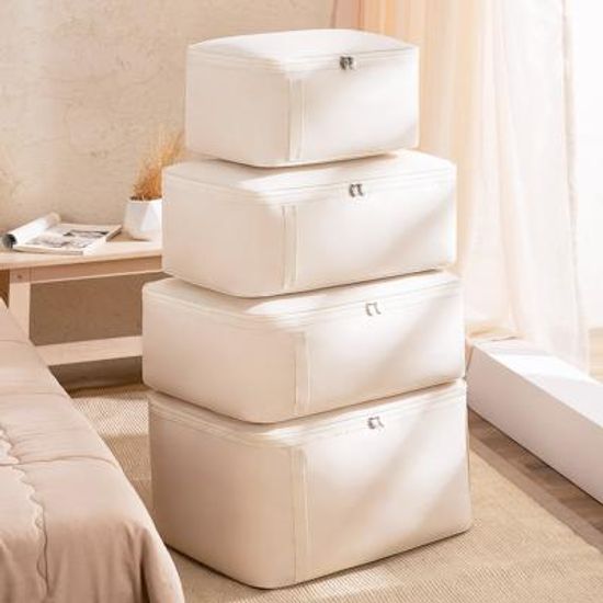 옥스퍼드 리빙박스 옷 이불 수납 정리 보관함 (특대)