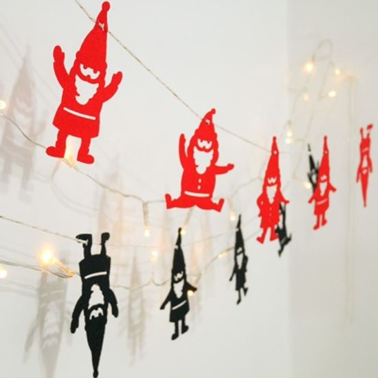 산타 프렌드 가랜드 LED포함