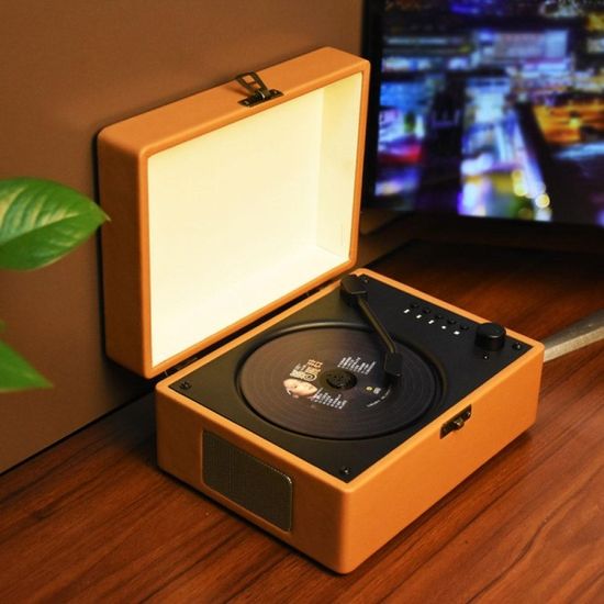 레트로 턴테이블모형 CD플레이어 블루투스스피커