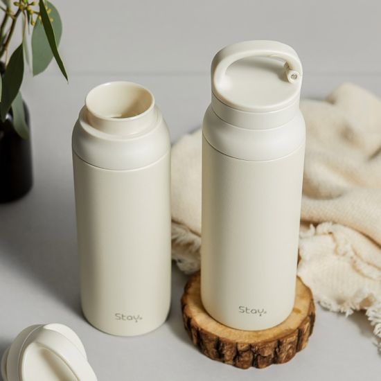 [스테이24] 2중 밀폐마개 앤드링 대용량 텀블러 600ml