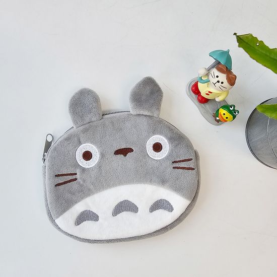 토토로 페이스 포켓 소품 스트링 파우치