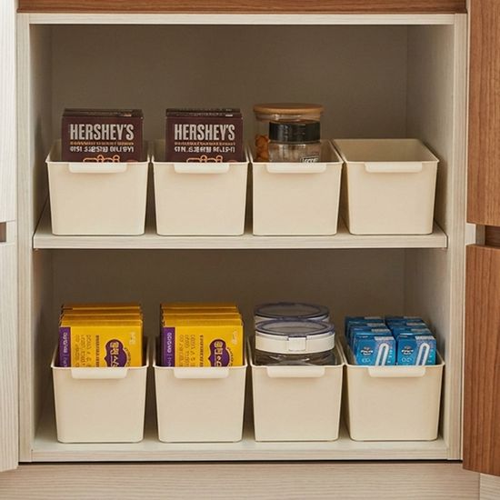 리빙 그립 바스켓 S 8P 손잡이 정리함