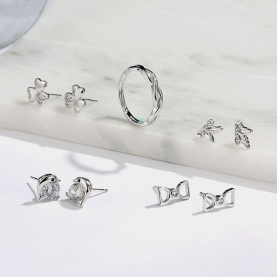 블링포유 귀걸이 4종 + 반지 세트 액세서리세트