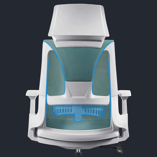 메쉬 헤드레스트 리프팅 의자 (스카이블루)