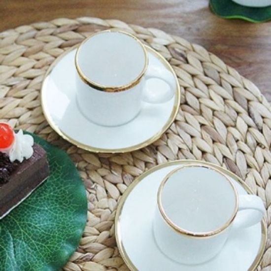 골드링 도자기 에스프레소잔 1개 받침포함(W5190D7)