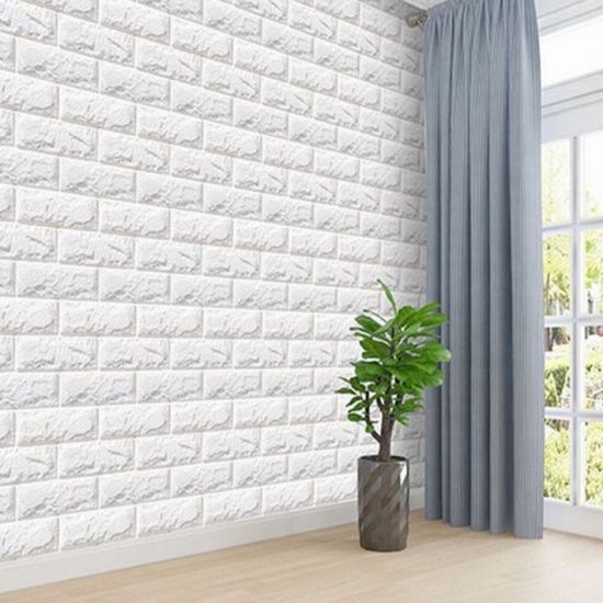 붙이는 폼블럭 시트지 인테리어 부착식 스티커 벽돌 