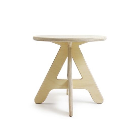 가든 원형 화분선반 (중) 조립형 스툴 원목진열대