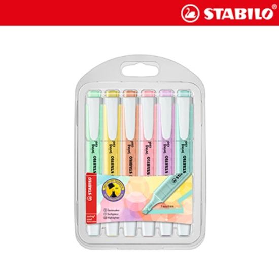 스타빌로 스윙쿨 파스텔 형광펜 6색 세트