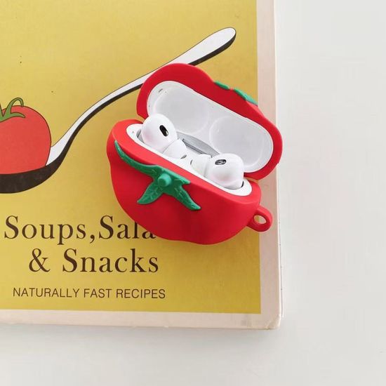 에어팟 4 3 2 1 세대 프로 호환 토마토 실리콘 케이스