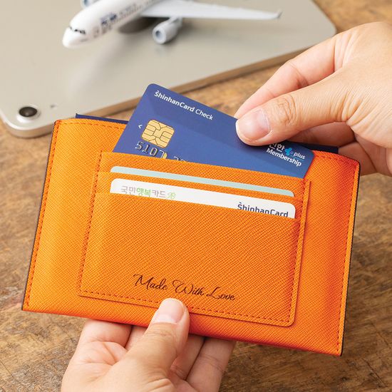[무료각인] RFID차단 안티스키밍 사피아노 여권케이스