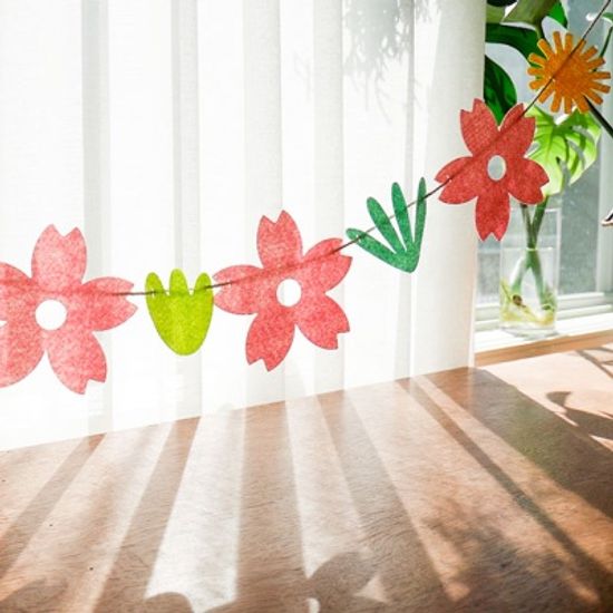 스프링 플라워 데코 가랜드