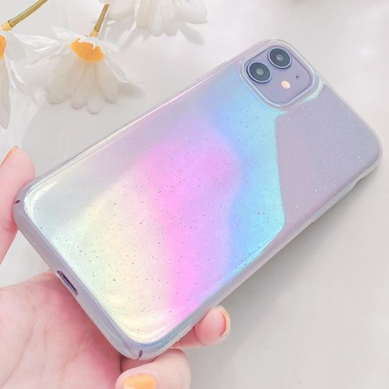 아이폰 14 13 12 11 홀로그램 지문방지 하드 케이스
