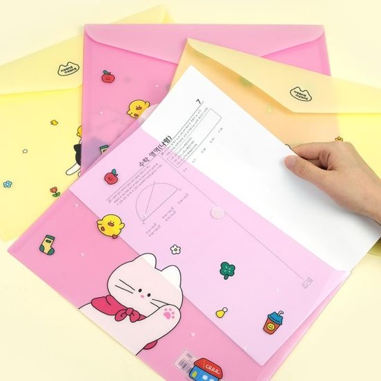 핑크풋 냥냥가로봉투파일