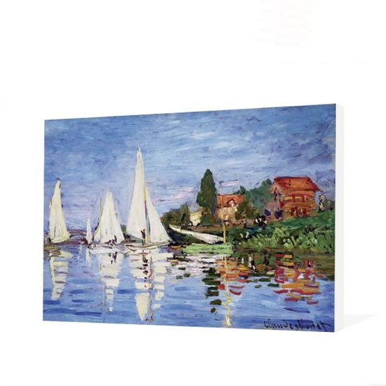모네 - 아르장퇴유의 요트 경주, 캔버스 액자