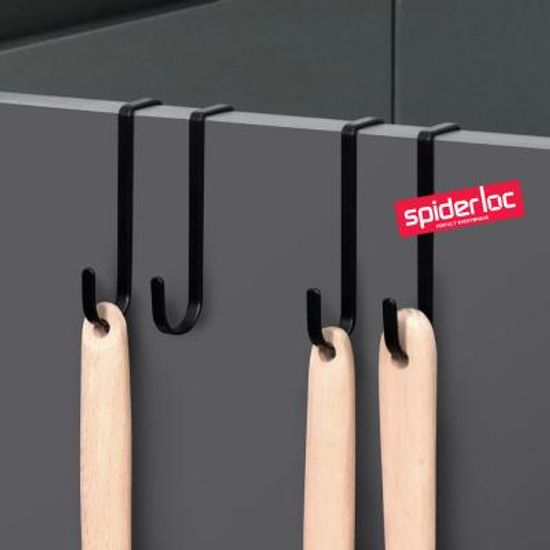 [스파이더락] 씽크도어훅2P(블랙)/주방걸이