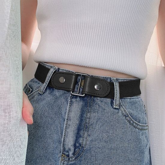 투웨이 스냅버튼 밴드벨트 남녀 포인트 허리띠 블랙