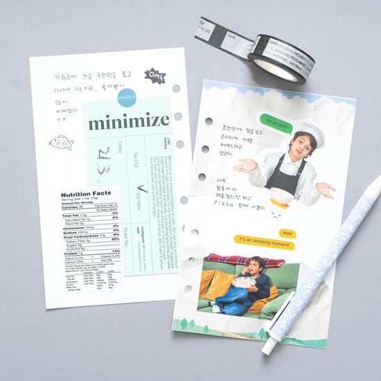 루카랩 아카이브 2025 6공 날짜형 리필속지