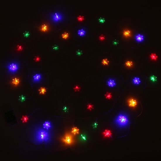 [도토로]40구 LED 눈꽃 가랜드 전구(6M) (컬러)