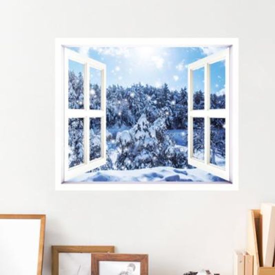 cx436-자연의하얀미소_설경_창문그림액자(중형)_뮤럴시트지