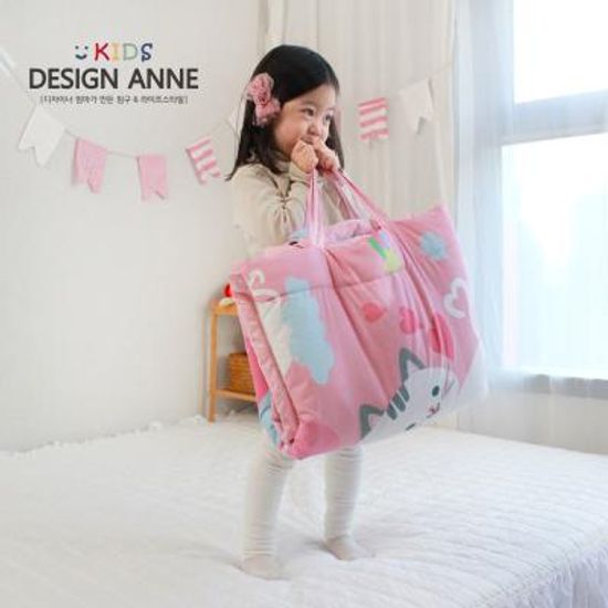 [디자인엔] 알러지케어 해피키티 낮잠이불 일체형세트