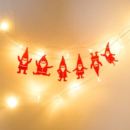 산타 프렌드 가랜드 LED포함