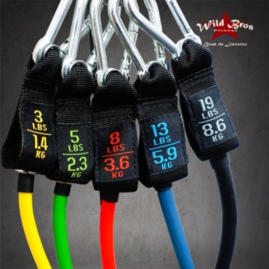 와일드브로스 홈트레이닝 튜빙밴드 풀세트