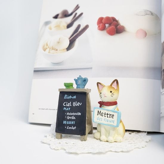 고양이 샤샤의 카페 데코 2p set