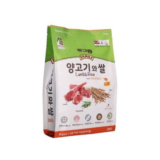독 사료 훼미리 양고기와 쌀 퍼피 2kg(WBD47ED)