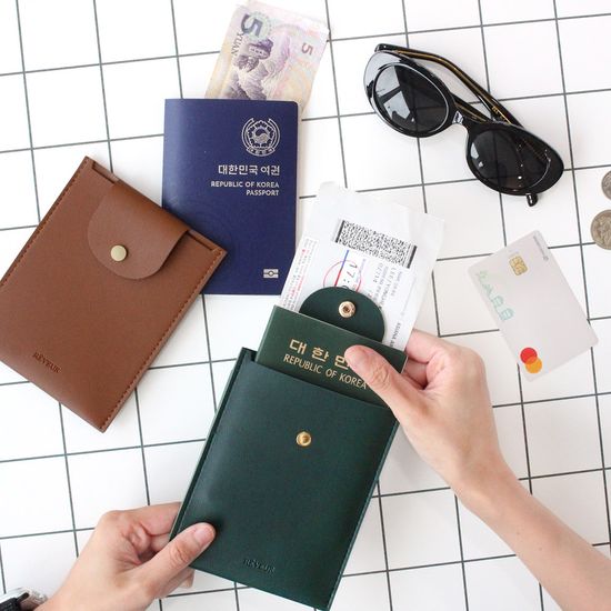 리코즈 레브어 여권지갑 티켓 수납 분실방지 여행지갑