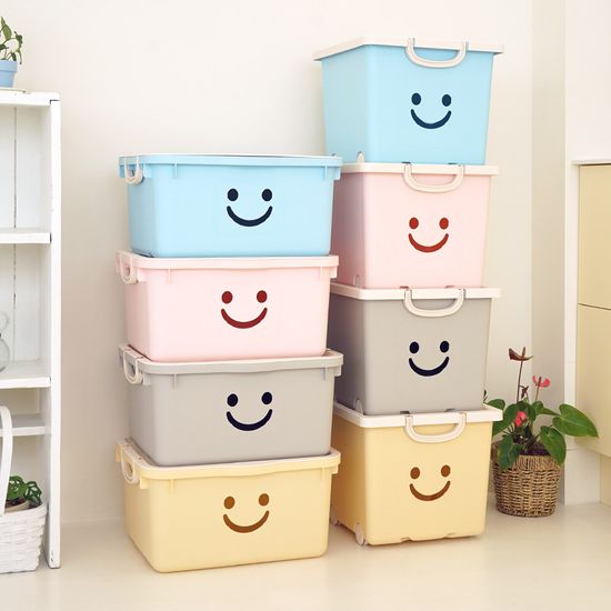 장난감 정리함 모던 와이드 초대형 해피박스 46L 2P