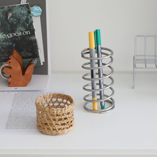 스텐 스프링 칫솔꽂이 브러쉬 홀더 다용도 받침대 