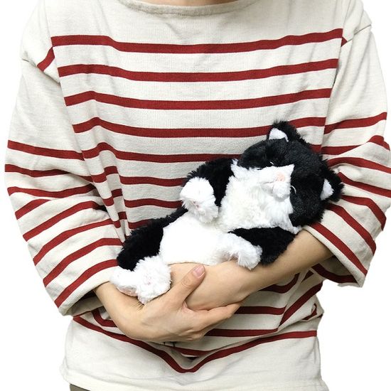 무릎인형 미니 잠자는 쓰야쓰야 고양이 CR 애착 인형